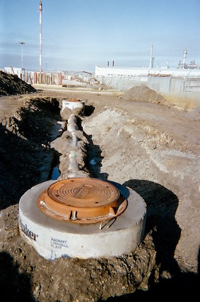 Petrochemical plant Excavated Mock Pipe